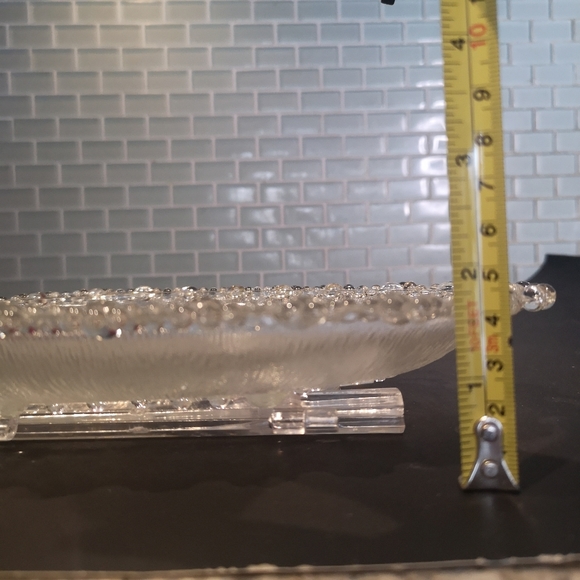 3 for$15 Vintage Collectible 10.5" Masserini Barocco Glass Italian Bubble Lace - Picture 8 of 8